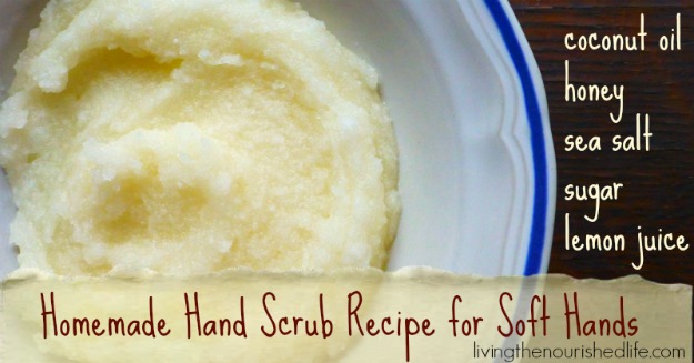 DIY spa homemade hand scrub