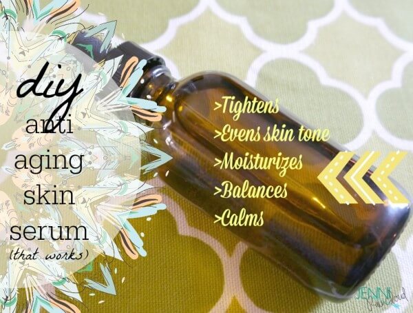 DIY spa anti aging skin serum