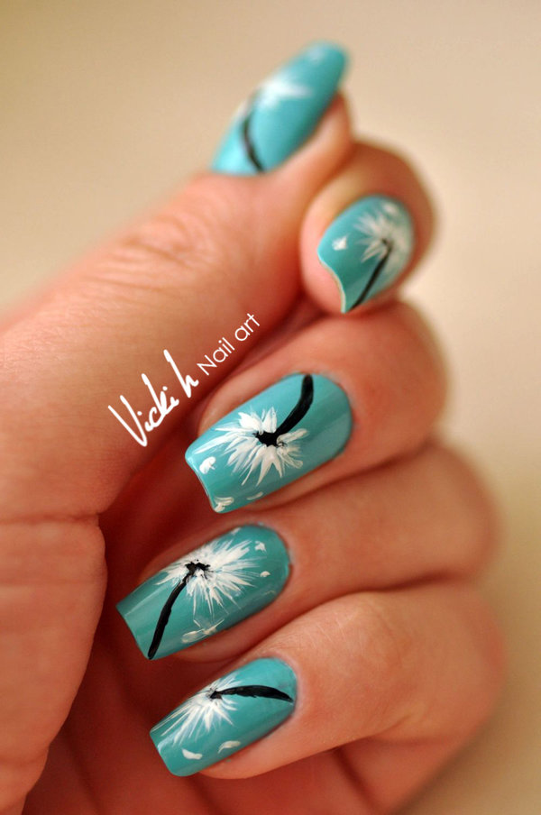 15 Cute Dandelion Nail Art Ideas And Tutorials-5304