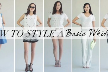 How to style a basic white T-shirt for different looks