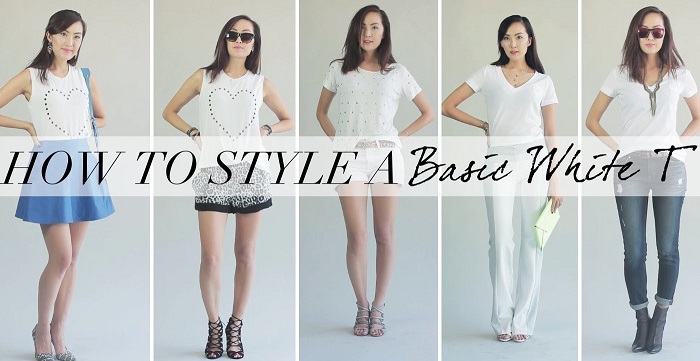 How to style a basic white T-shirt for different looks