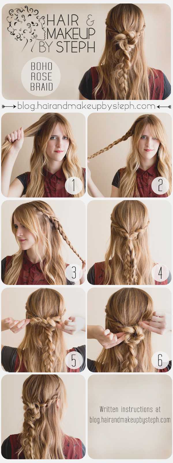 Boho Braid Hairstyle Tutorial