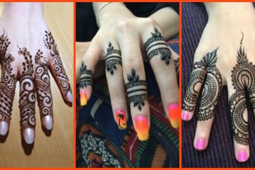 Elegant and unique finger mehndi designs
