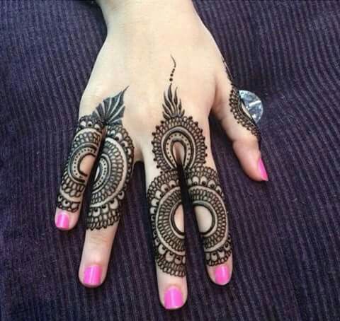 Elegant and unique finger mehndi designs10