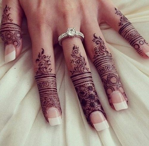 Elegant and unique finger mehndi designs9