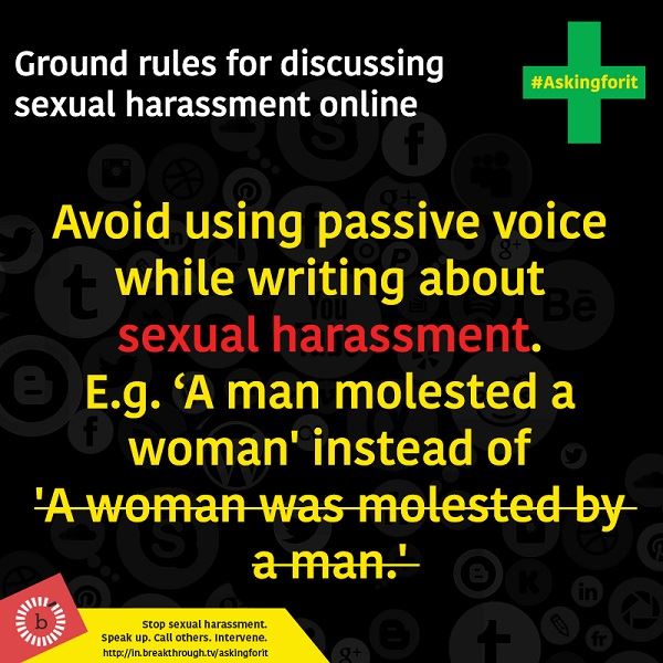 Use passive voice