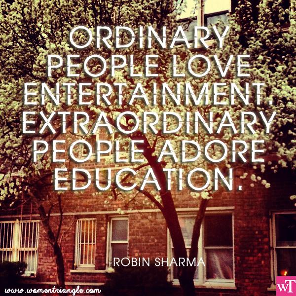 ORDINARY PEOPLE LOVE ENTERTAINMENT EXTRAORDINARY PEOPLE ADORE EDUCATION