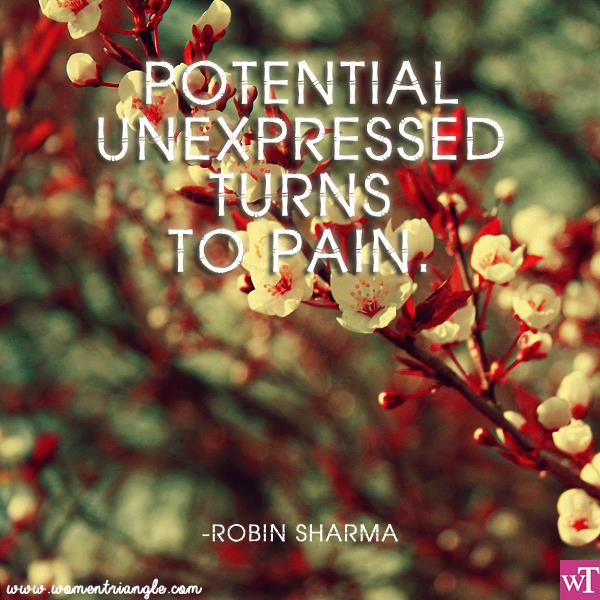 POTENTIAL UNEXPRESSED TURNS TO PAIN