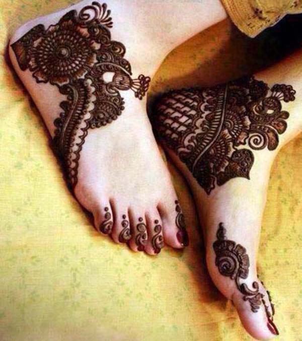 18 Outstanding Leg Mehndi Designs Womentriangle