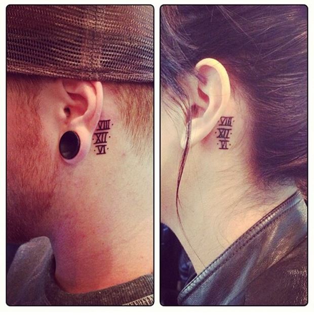 Wedding date tattoos