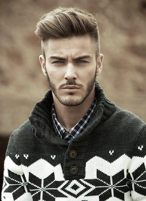 Perfect undercut hairstyle for a guy with short beard