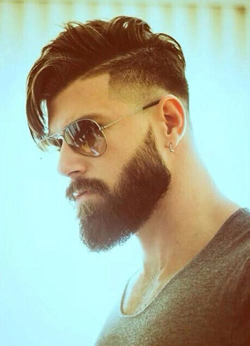 A undercut for the well groomed beard