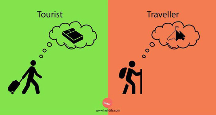 a tourist or a traveller