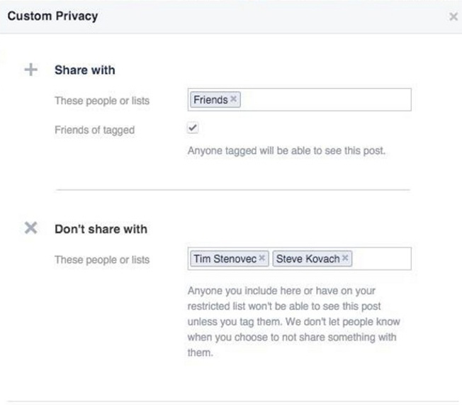 Facebook hacks - Choose who can view your posts