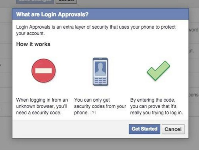 Facebook hacks - Login approvals