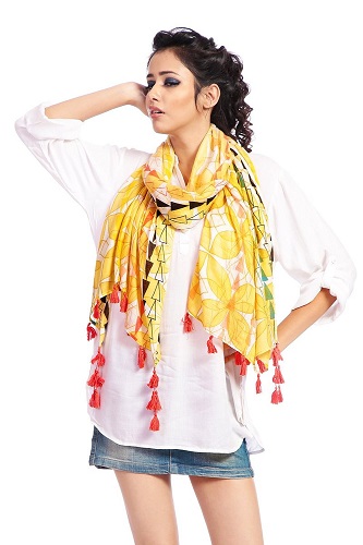 Bright Colored Scarf