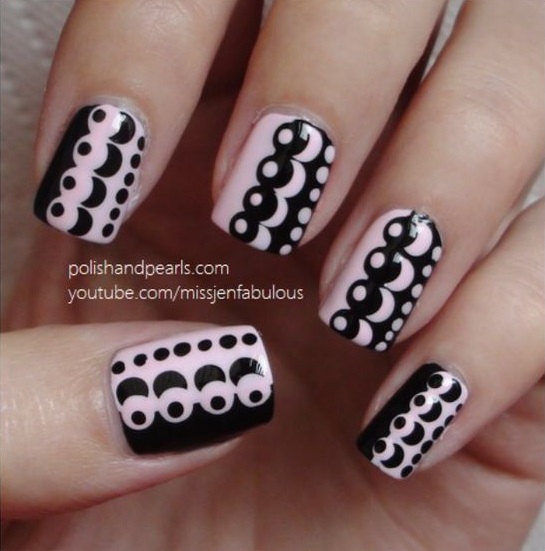 Green Polka Dots Nail Art | This was the first time I attemp… | Flickr