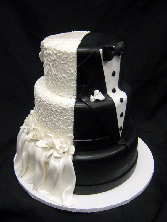 Bride and Groom wedding cake