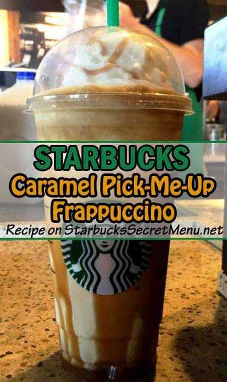 Caramel Pick Me Up Frappuccino