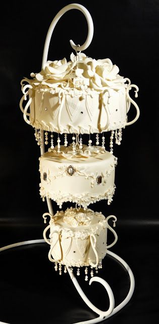 Chandelier wedding cake