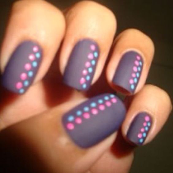 Dotting Nail Art Designs For Beginners Cute Easy Polka Dots