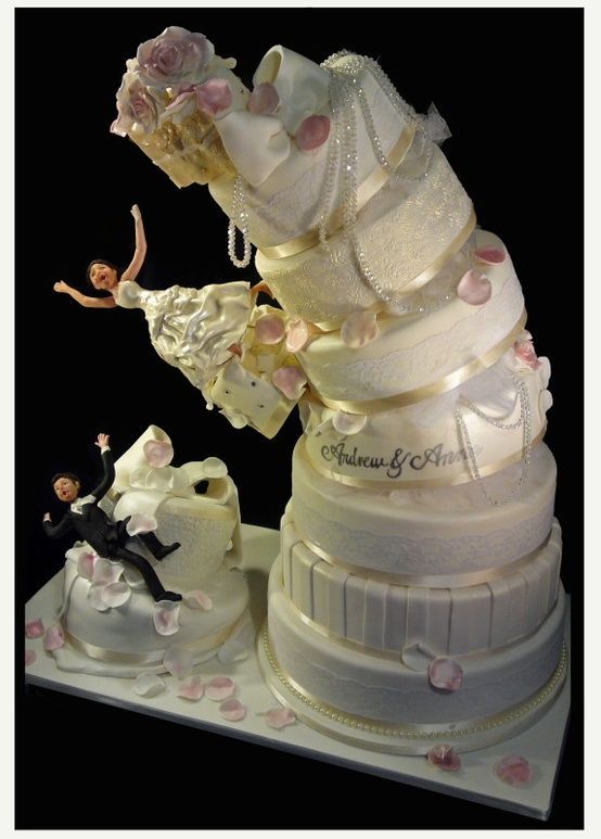 Funny wedding cake