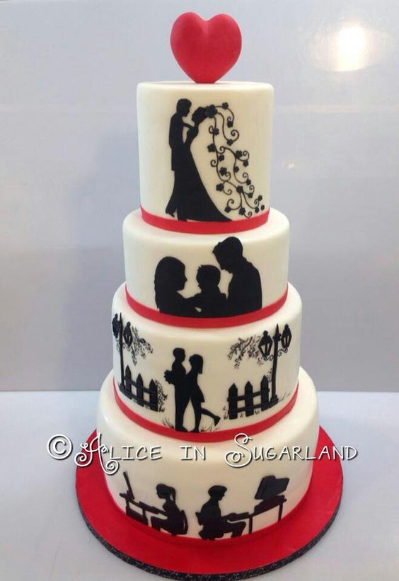 Story telling wedding cake