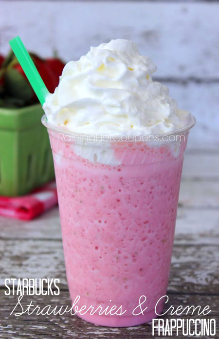 Strawberries and Creme Frappuccino