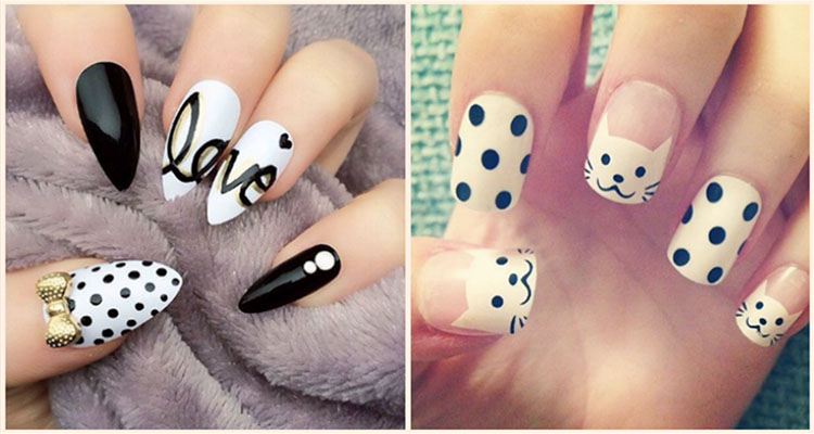 pinterest nail art polka dots