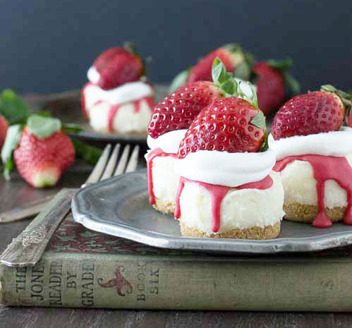 No Bake White Chocolate Strawberry Cheese