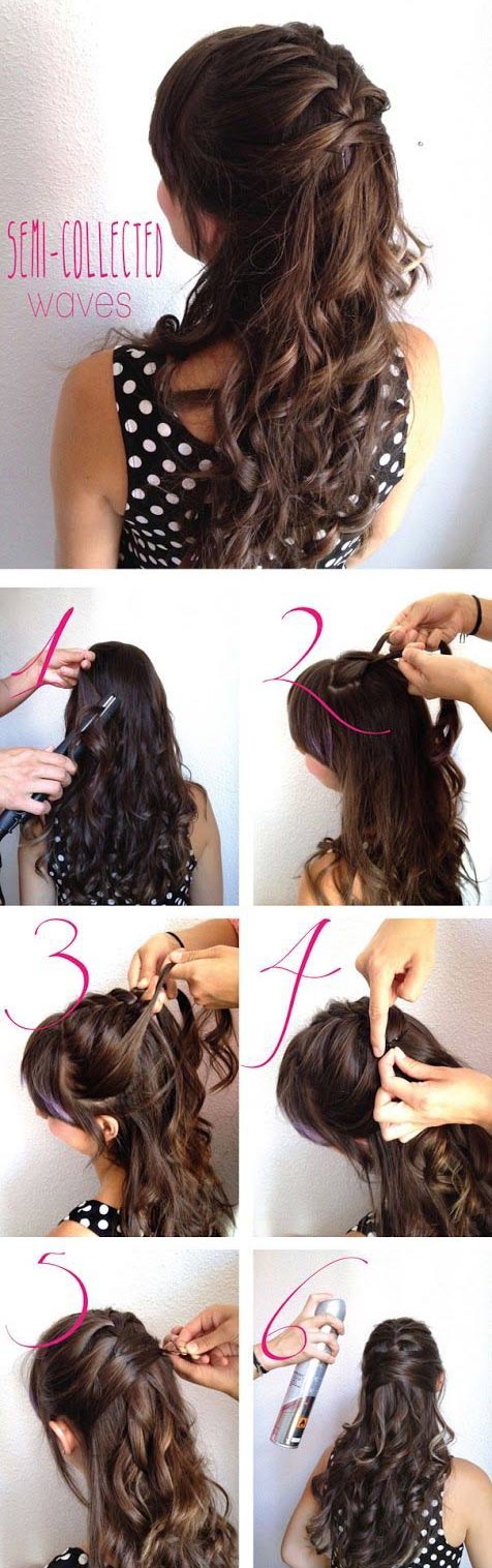 half up half down hairstyles tutorials