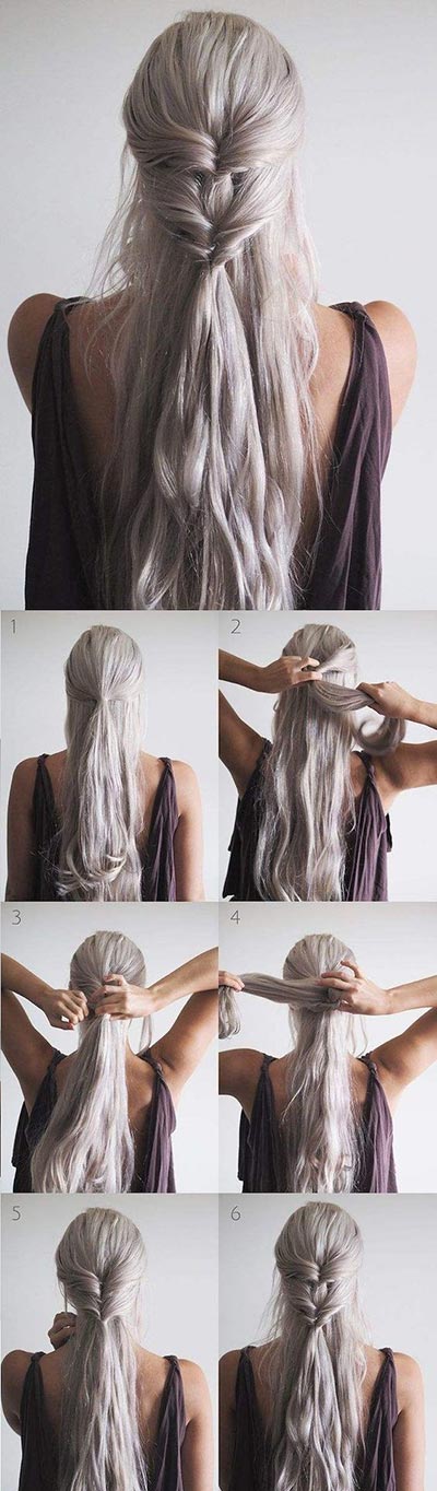 half up half down hairstyles tutorials