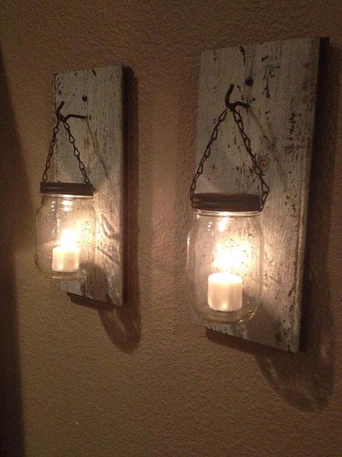 jar candle holders