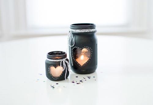 mason jar candle holder