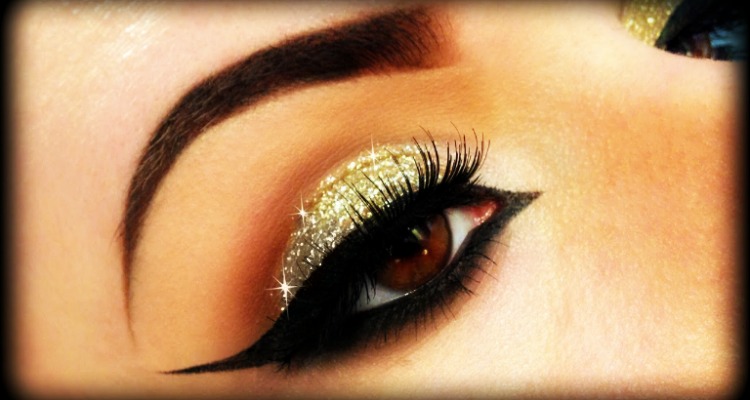 Gold smokey eye makeup tutorials