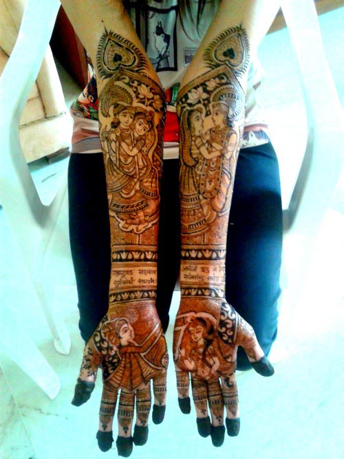 mehendi design for your weddding day