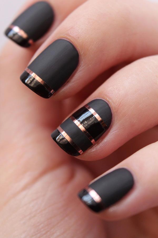 40+ Cream And Black Nail Designs That Are Timeless And Elegant