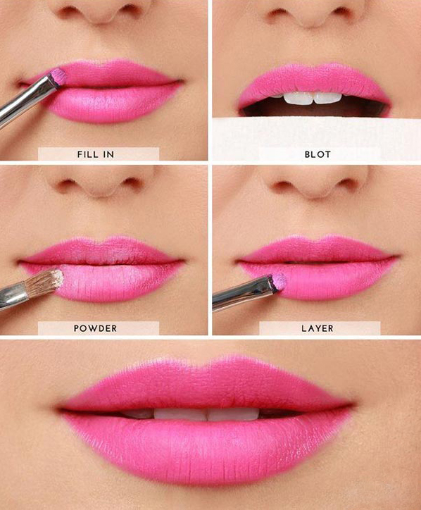 Tutorial to make Your Lipstick Last