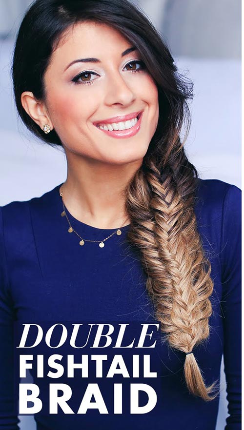 double fishtail braid