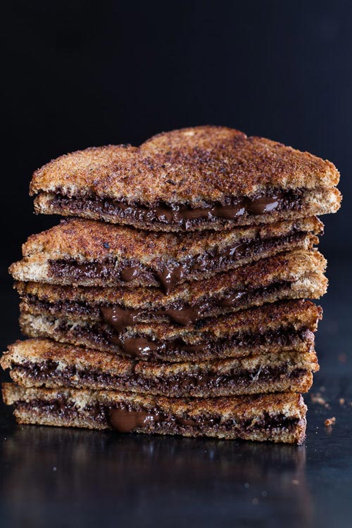 grilled cinnamon chocolate toast