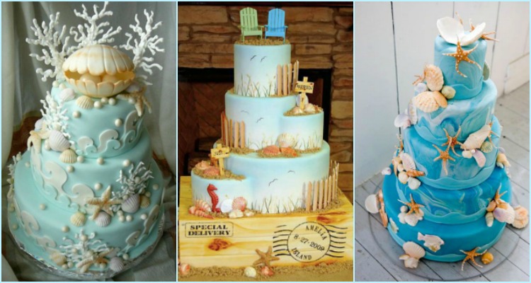 11 Spectacular Designs Of Beach Wedding Cake