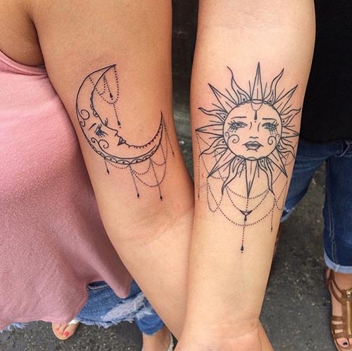 15 Insanely Cool & Contrasting Best Friend Tattoo Ideas