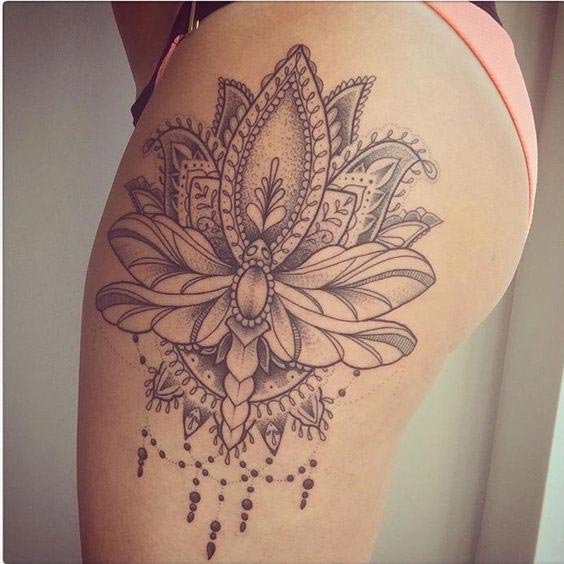 Tattoo on thigh