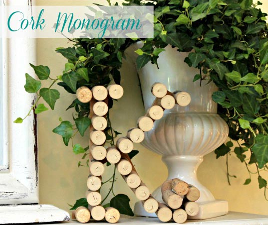 Wine Cork Monogram