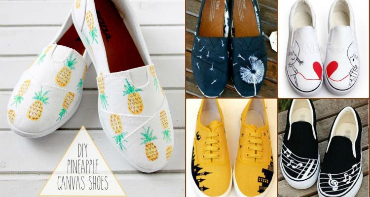 Whimsical Painted Shoes: from boring to fancy