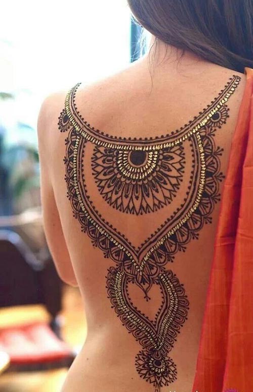 Amazing full back henna