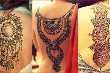 Back henna tattoos