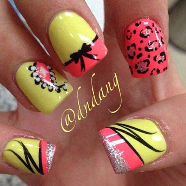 Bright Colors Nail Art