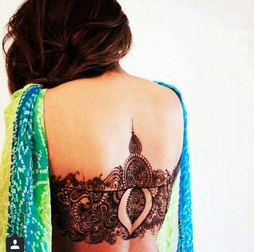 Intricate traditional tattoo for back