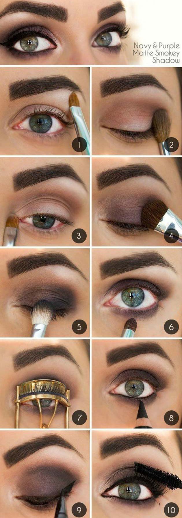 Matte smokey eyes for fall